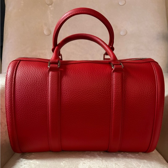 Sassy Jones Red Dottie Leather Handbag - Picture 2 of 6